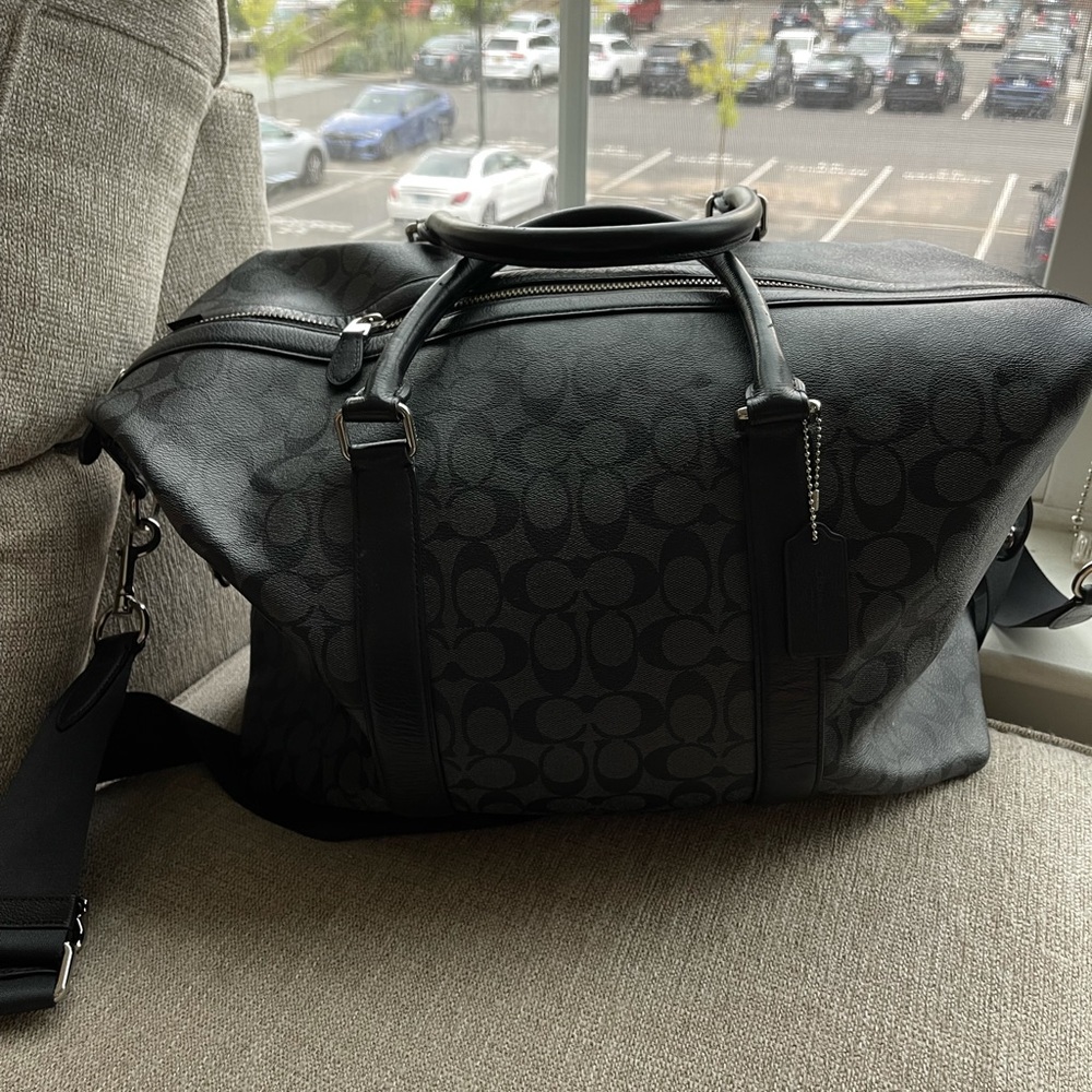 Black/Black Coach Trekker Duffle Bag